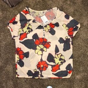 Floral Top from Anthropologie, size L, NWT